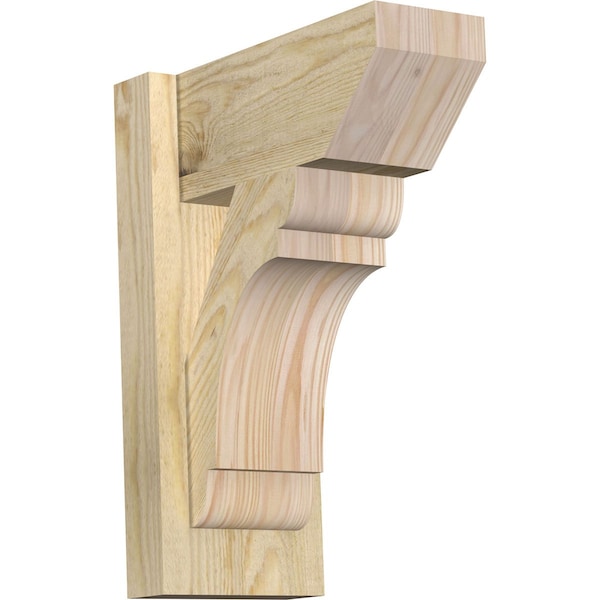 Ekena Millwork Olympic Slat Rough Sawn Outlooker, Douglas Fir, 6"W x 12"D x 16"H OUT06X12X16OLY06RDF - main